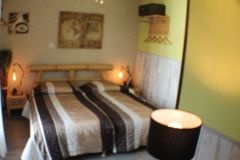 Chambre à 2 lits séparés ou grand lit (180x190) avec terrasse 
